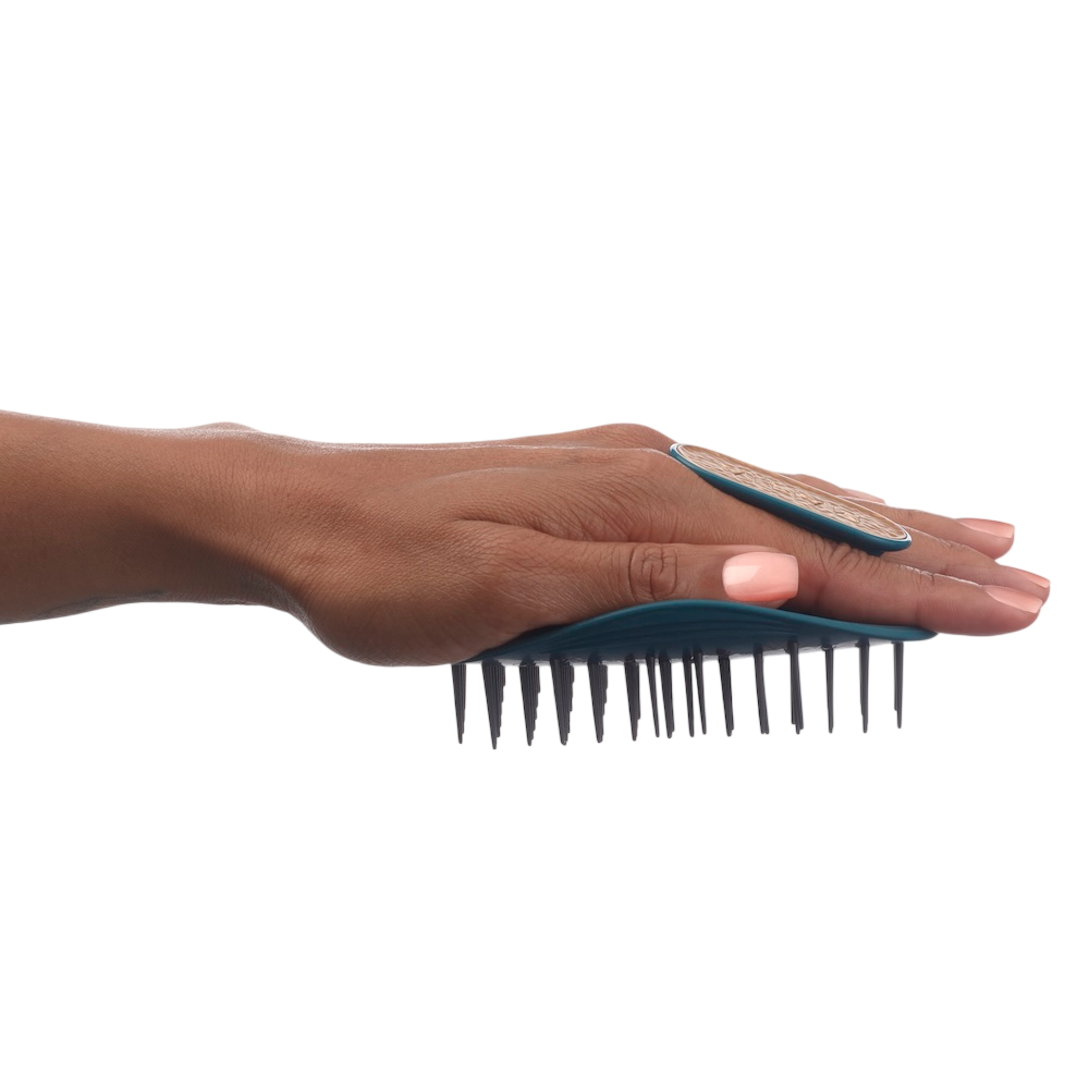 MANTA Brush Kinks, Coils & Curls Soft Teal Green - Щітка для кучерявого та хвилястого волосся смарагдова - фото №1 MANTA Brush Kinks, Coils & Curls Soft Teal Green - Щітка для кучерявого та хвилястого волосся смарагдова - фото №1
